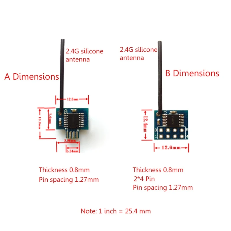XY-WA/ XY-WB PCB Solder 2.4G 3.3V Wireless Transceiver Module Replace NRF24L01+