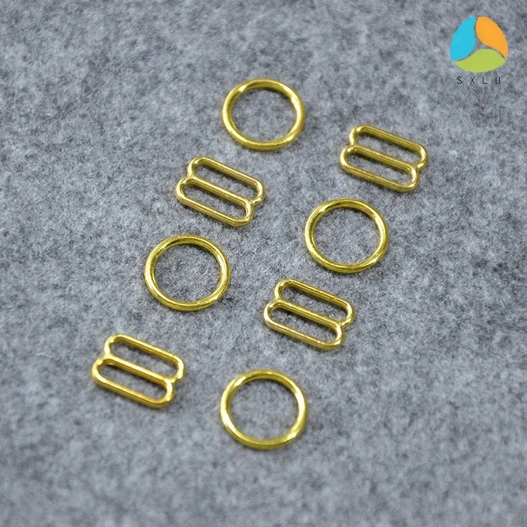 8mm 10mm 20mm Zin alloy material Bra Ring and Slider for making lingerie underwear