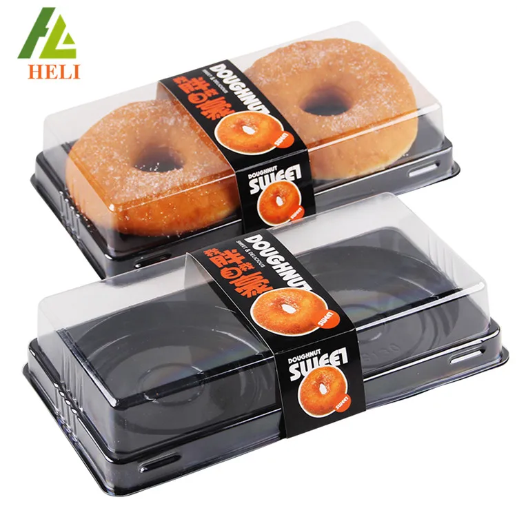 Food grade Plastic packaging box for donut