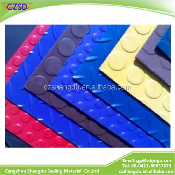 SD Anti-fatigue Round Stud Rubber Flooring Mat Rubber Sheet