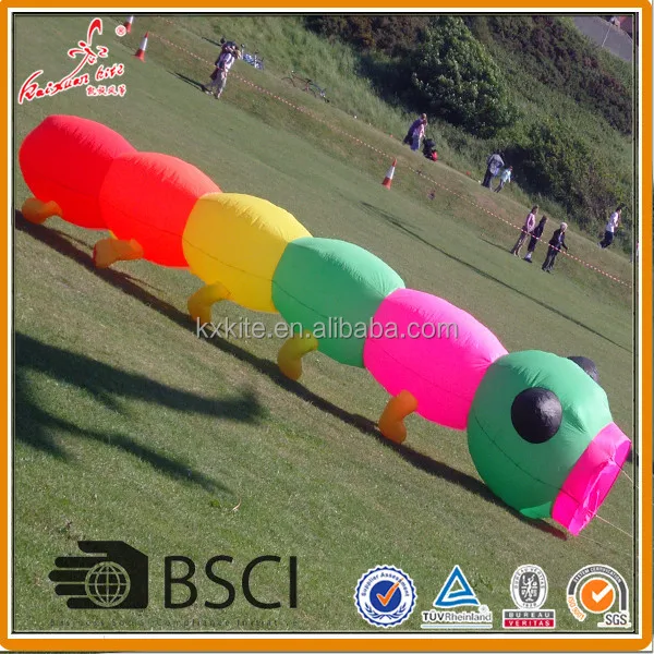 Large inflatable caterpillar kite from weifang kite factory