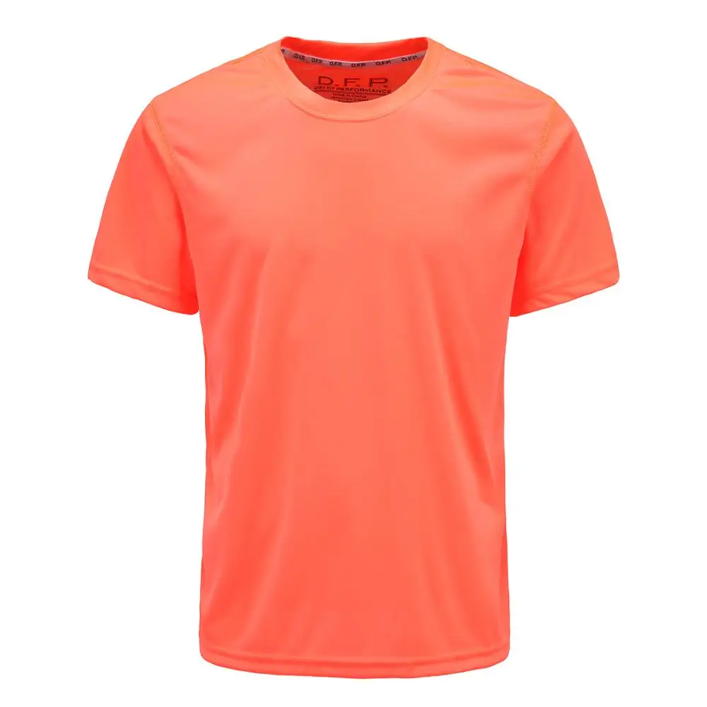 Wholesale Mens Training Tshirts 100% Polyester Plain T Shirt