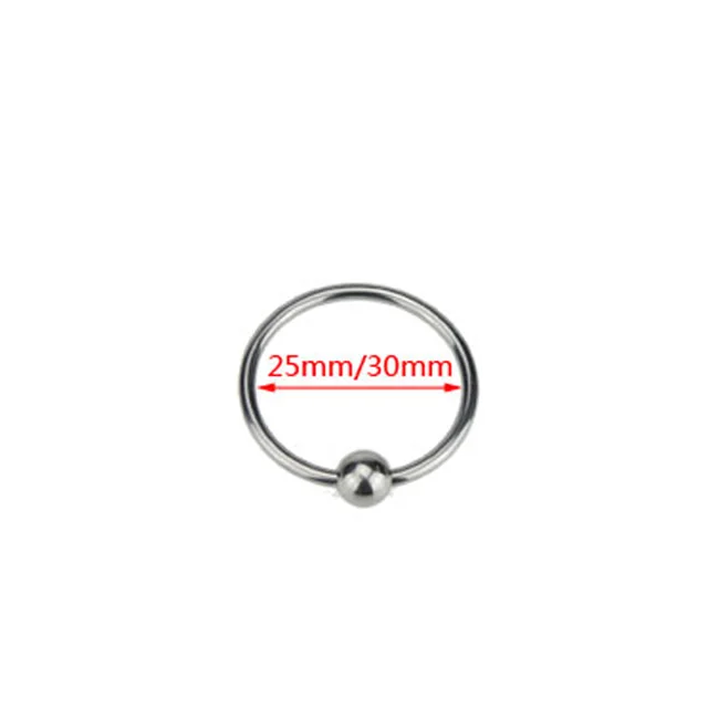 Stainless Steel Cock Ring Round 25mm/30mm Time Delay Penis Rings