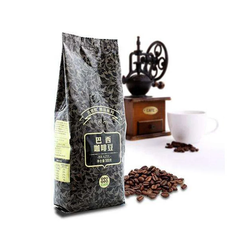 
Side gusset flat bottom custom printed drip coffee bean packaging coffee bag with valve 
