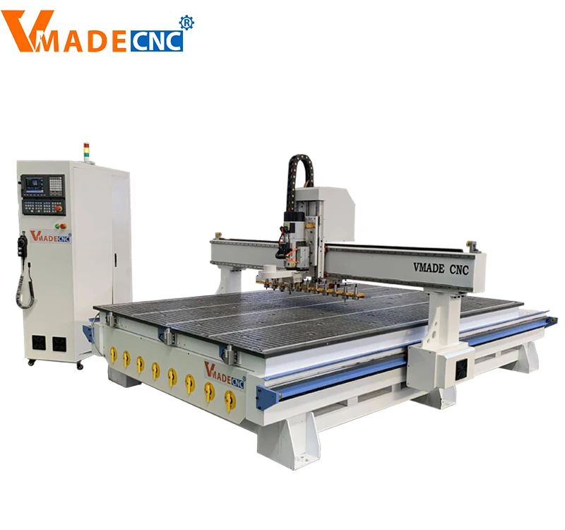 Shandong Automatic Tool Change Multi Spindle heads pneumatic cnc router 3 Heads Wood 2040