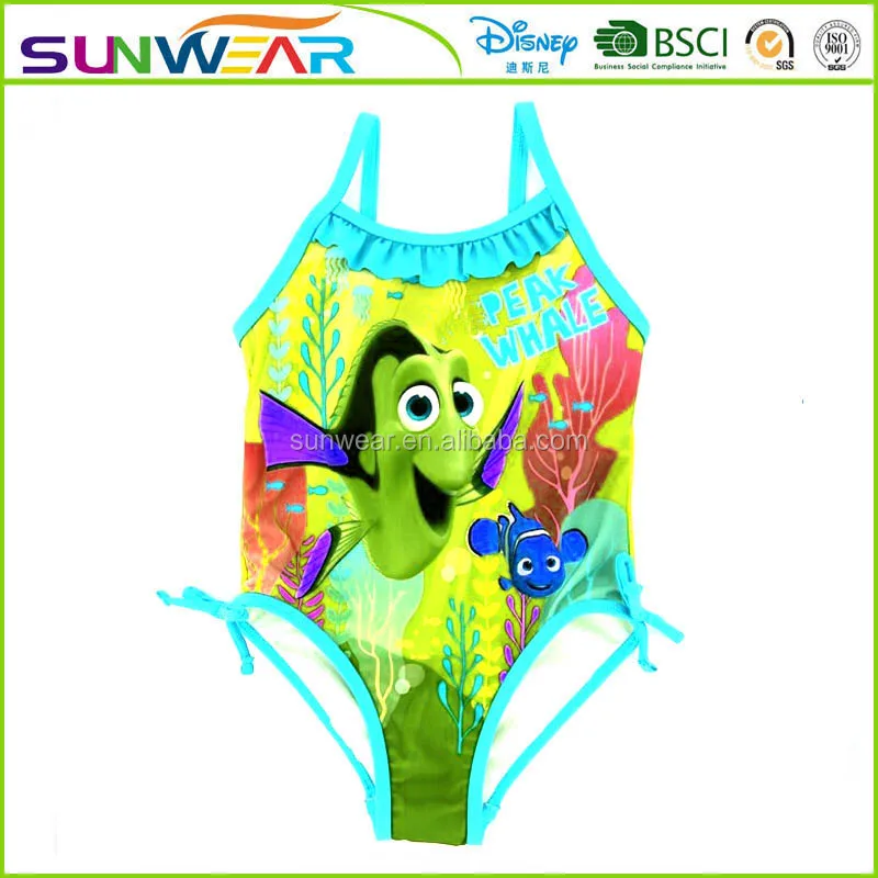 one piece customized print little girl baby bikini  professional kid swimsuits tankini bathing suit
