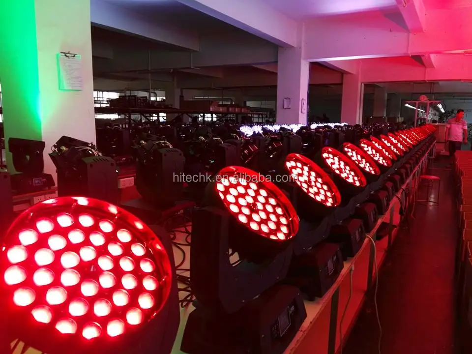 Профессиональный дискотечный сценический прожектор для диджея rgbw 36x10 Вт 4-в-1 с зумом подвижной головкой