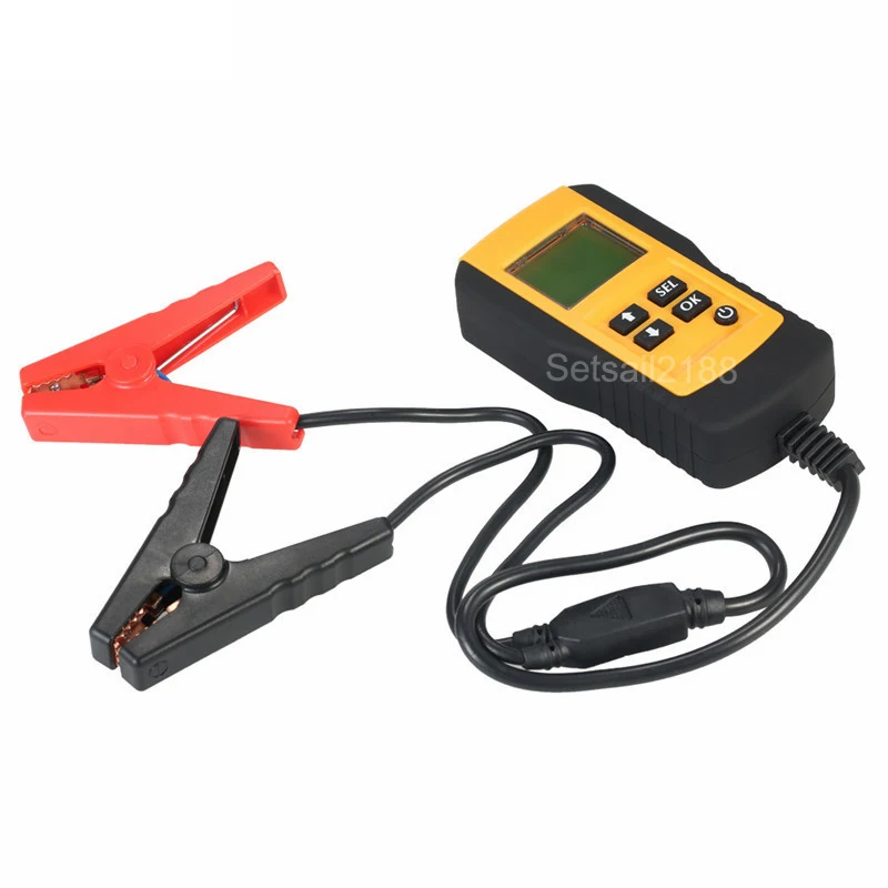 AE300 12V Авто батарея тестер цифровой ЖК-дисплей автомобиля CCA Тестер нагрузки батареи индикатор системы диагностический инструмент