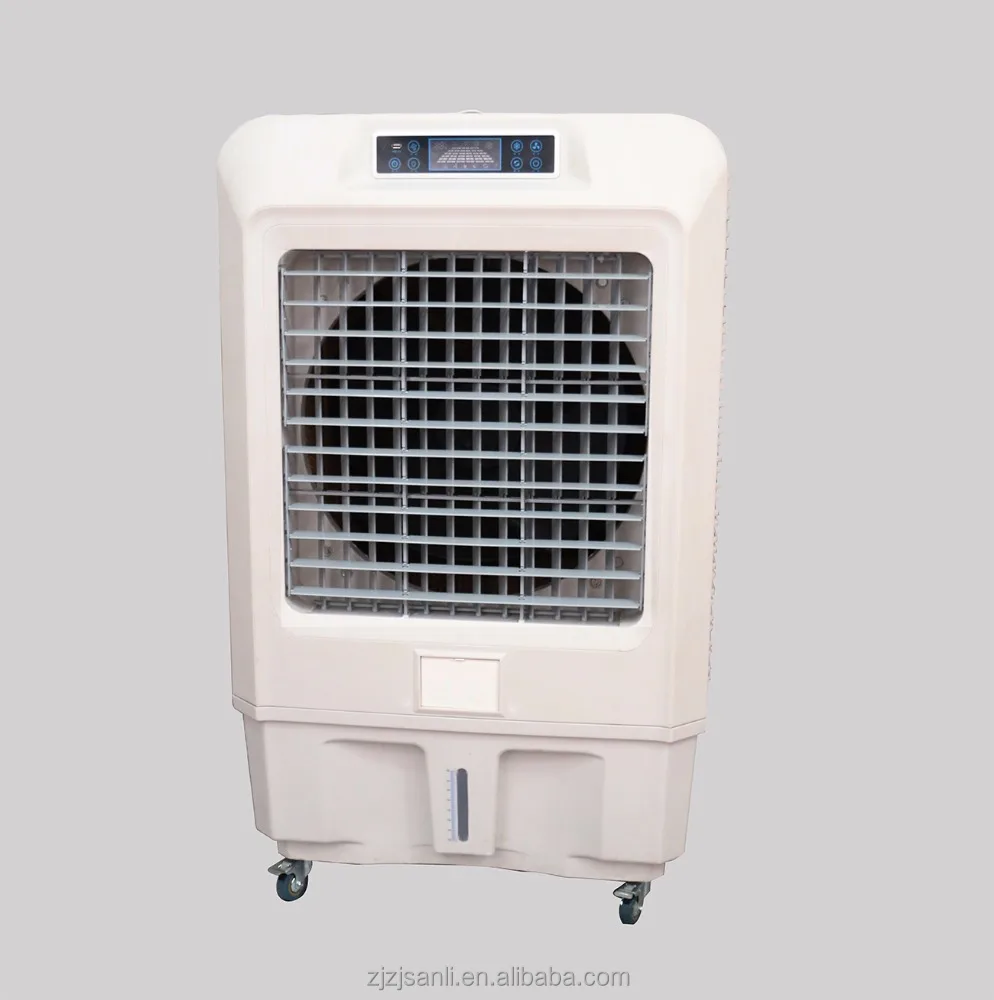Water hydronic cooling solar power desert Dubai portable evaporative air cooler