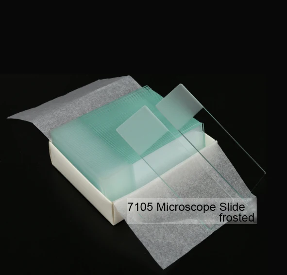 Medical Glass Microscope Slides Single Depression Concave
