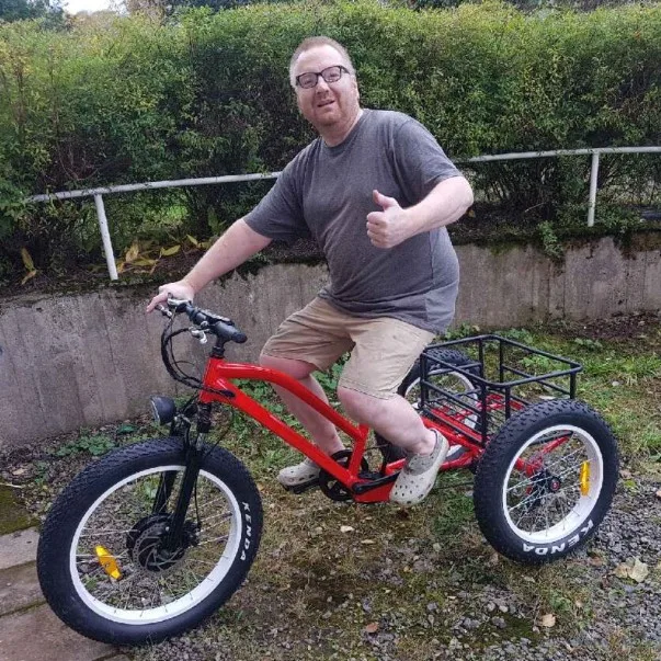 adult electric cargo tricycle/three wheel bicycle for adult(RSD-706)