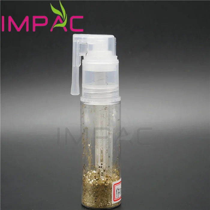 Plastic customizable pepper spray bottle with body shimmer sprayer 25ml