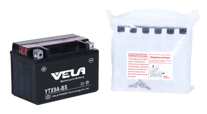 Ytx7a-bs высокое качество 12 В 7Ah 70CCA сухой взимается MF мотоцикл батареи оптовая продажа