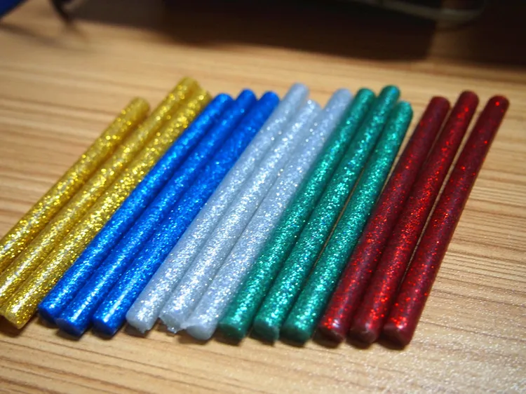 
Environmental Color Glitter DIY Long Hot Melt Color Glue Stick 