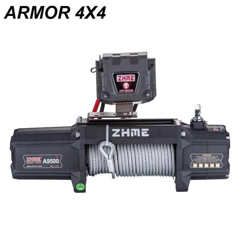 9500lbs pull super performance power 12v electric winch for sale with steel cable