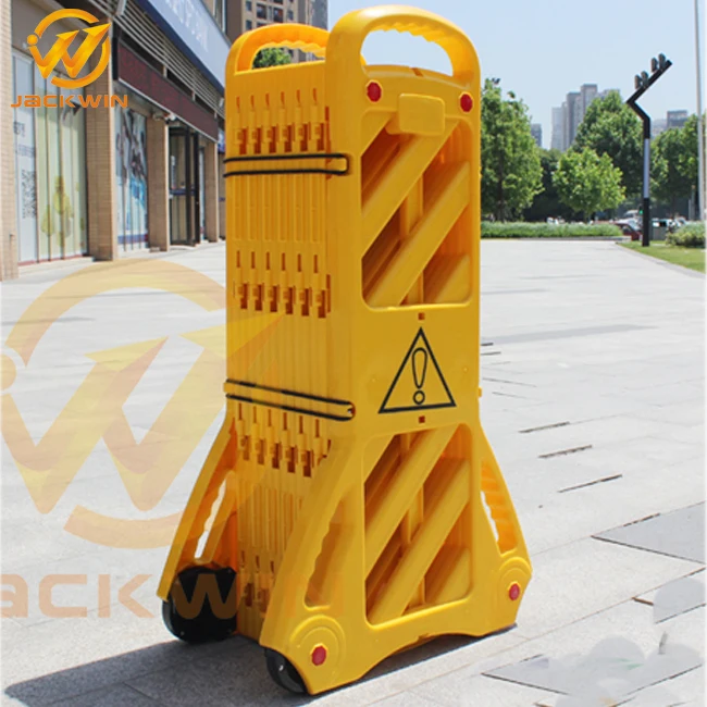Plastic Portable Road Safety Barrier Retractable Guardrail