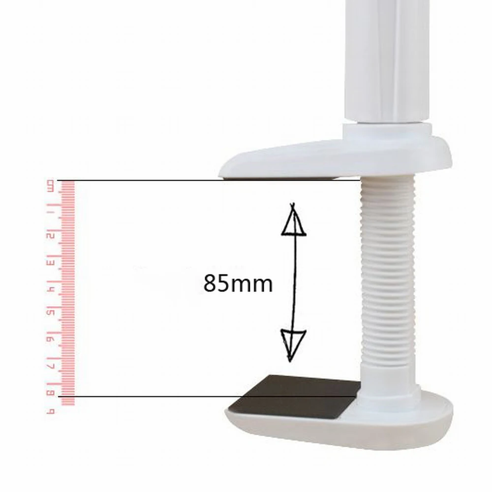 Modern 4.5w Clip On Desk Bed Led Reading Light Flexible Long Arm Gooseneck Clamp Table Led Desk Lamp