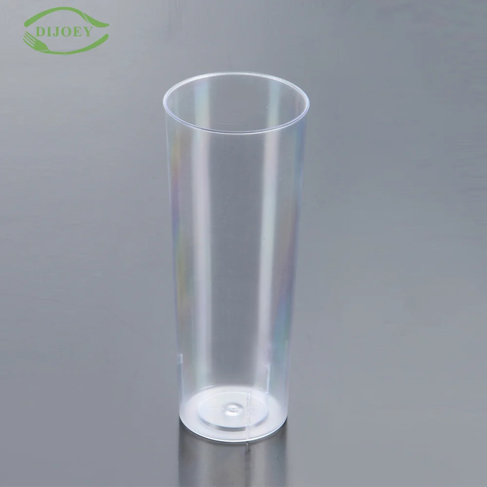 Chinese professional wholesale water ps transparent disposable cheap plastic long drink cups