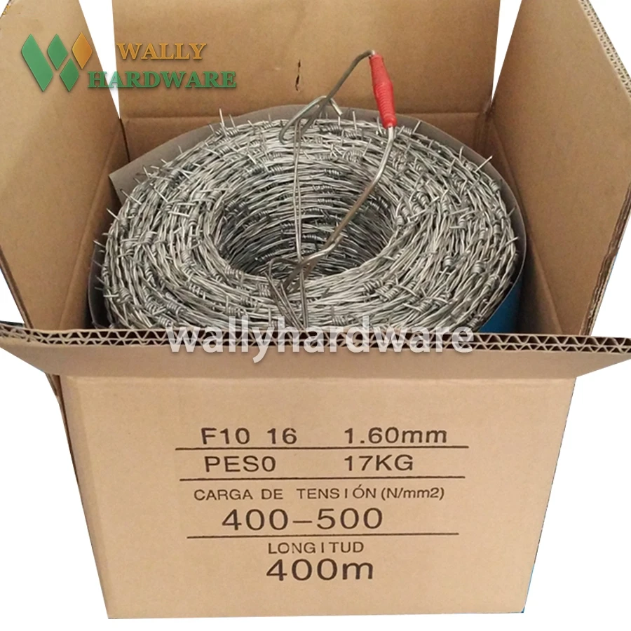 
Triple twist /Three strand hot dipped galvanized steel barbed wire 