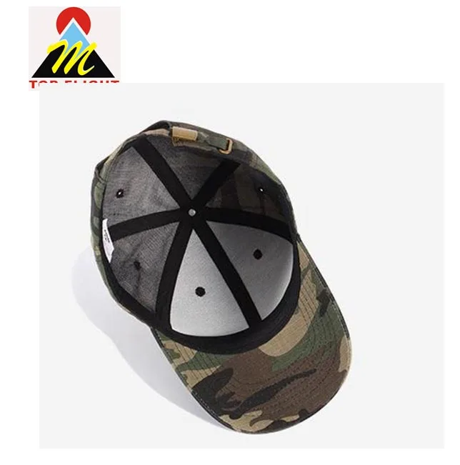 Custom Logo 6 Panels Camouflage Sports Outdoor Camp Dad Face Hat Gorras Cotton Plain Camo Baseball Cap