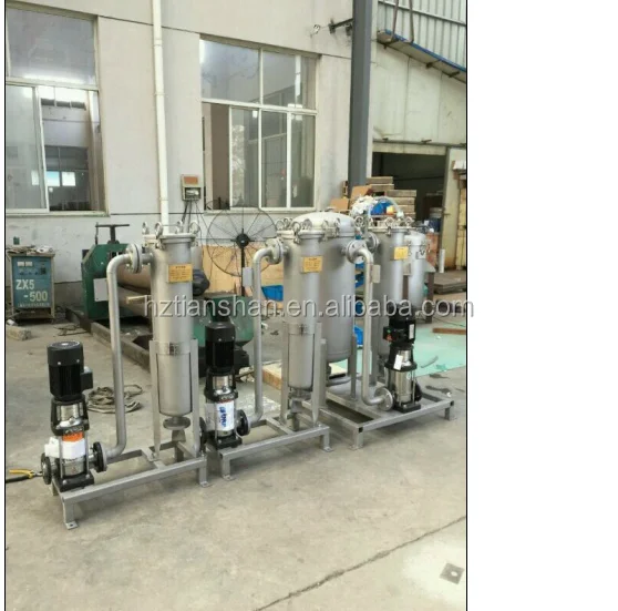 
Food grade multi bag filters used in white sugar water filtration industry 