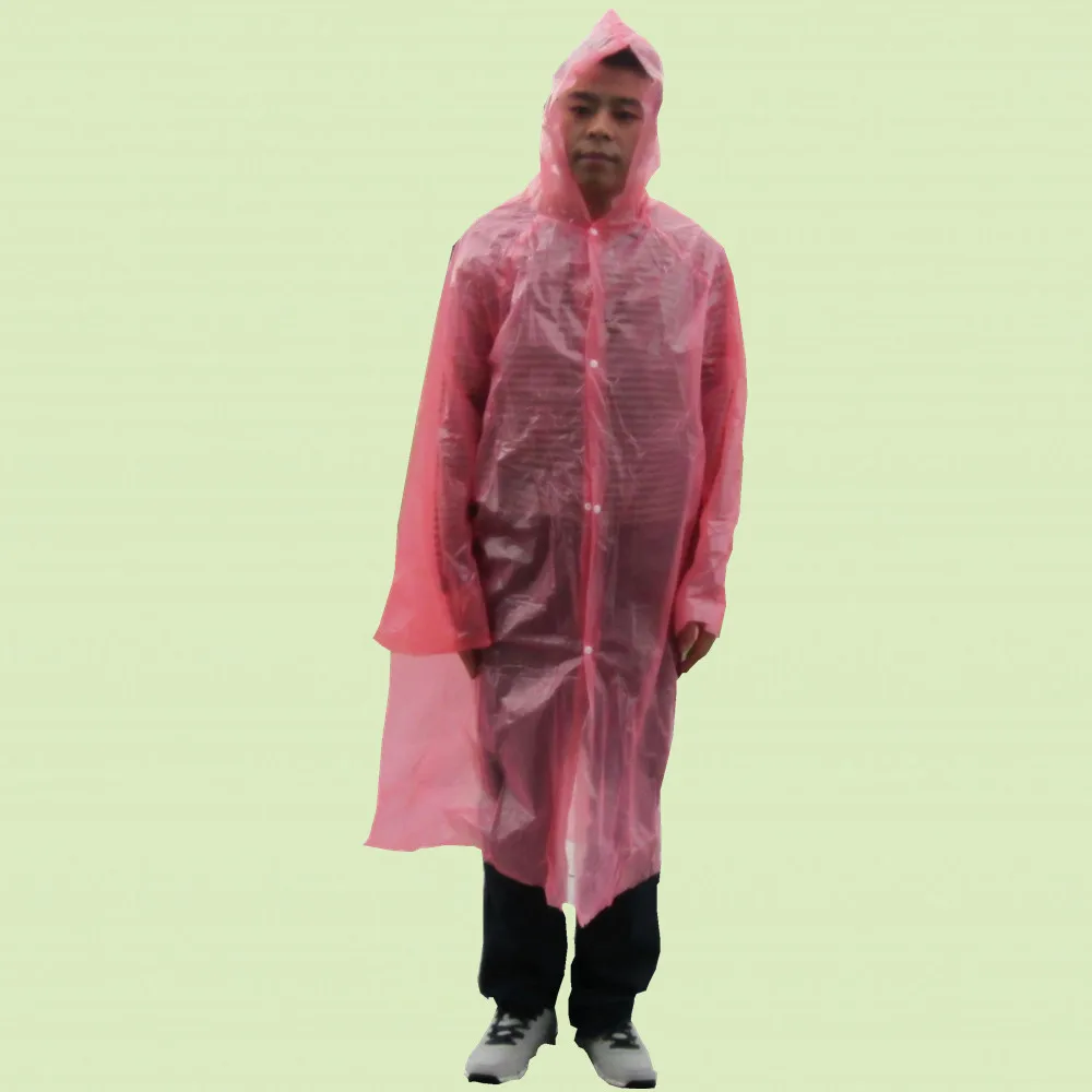 Factory direct sale disposable degradable plastic raincoat rain poncho