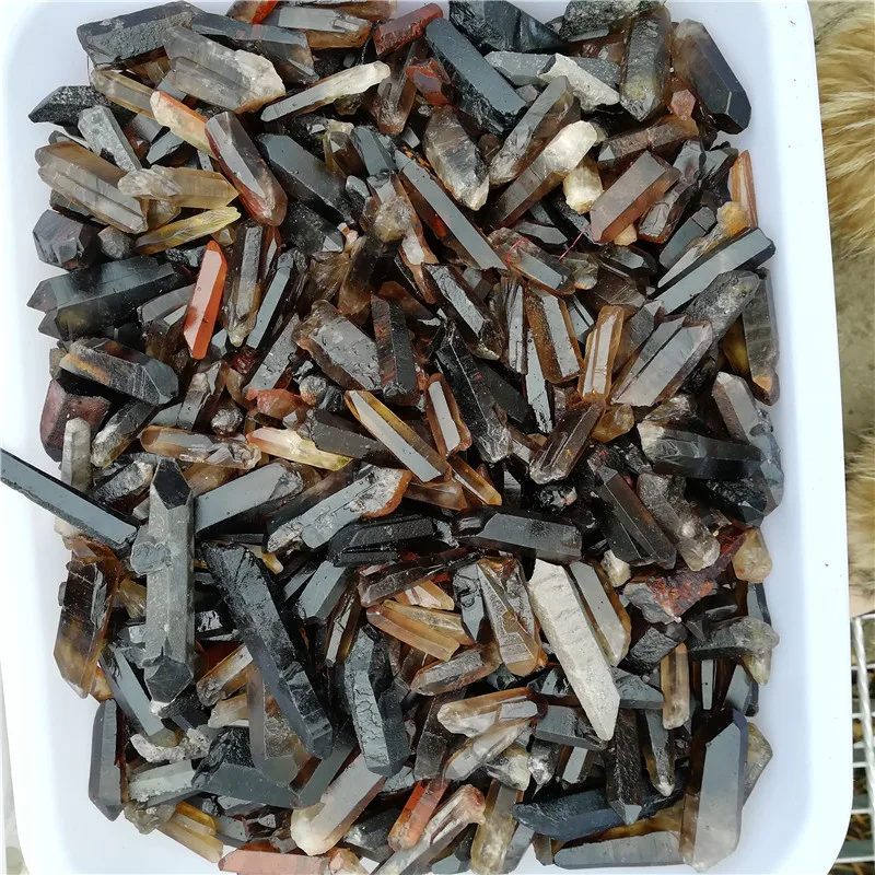 high quality Natural Lemurian Seed Smoky Quartz Cluster Crystal Point from Madagasca for sale