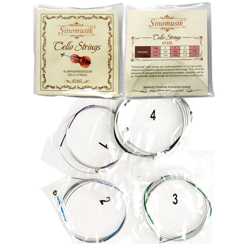 Комплект алюминиевых струн для виолончели оптом