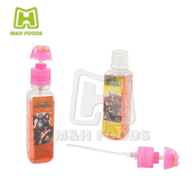 New Style Spray Bottle Sour Liquid Fruity Spray Candy