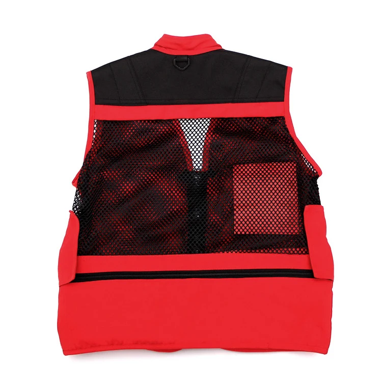 China supplier oem outdoor canvas hunting men vest waistcoat for men black durable work wear vest fishing vest