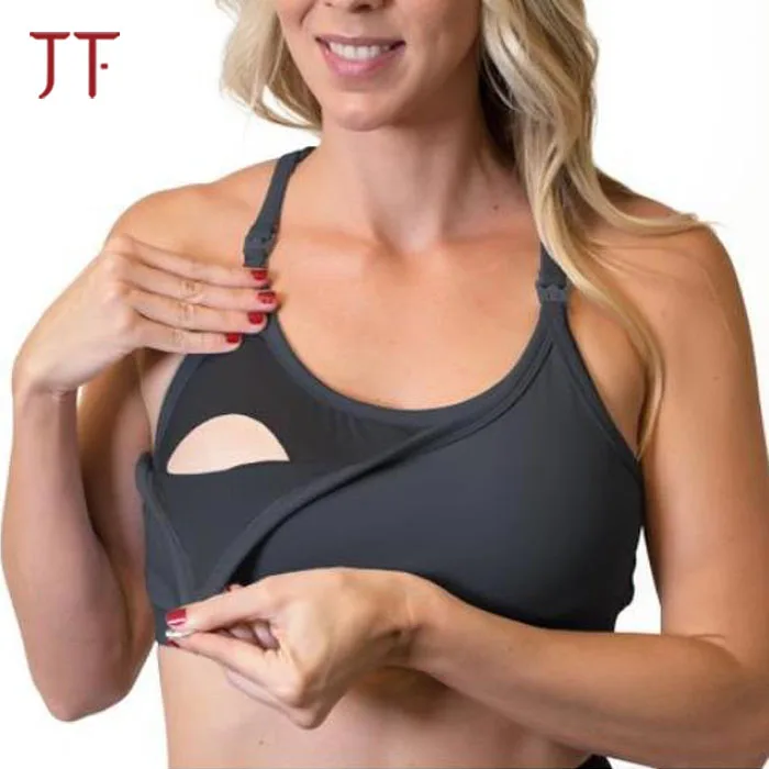 
High quality mommy workout Nursing clothes breastfeeding sports tops 