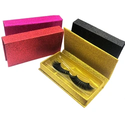 Customized Lashes Package Branding And Logo Eyelash Packaging Box Empty 25MM Lashes Glitter Lash Box