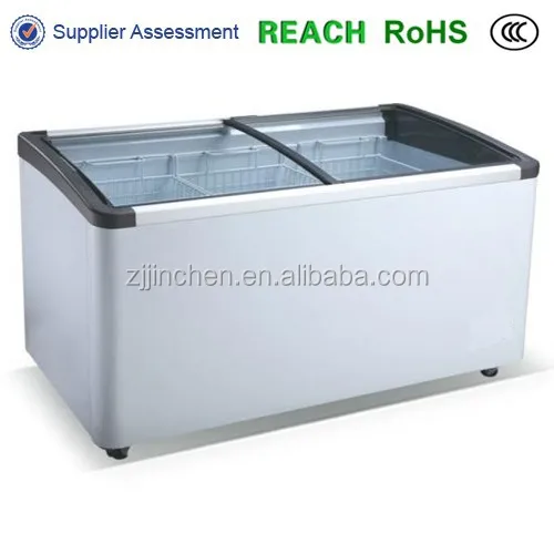 
High Quality Best Price Double Sliding Door Ice cream Chest Freezer 