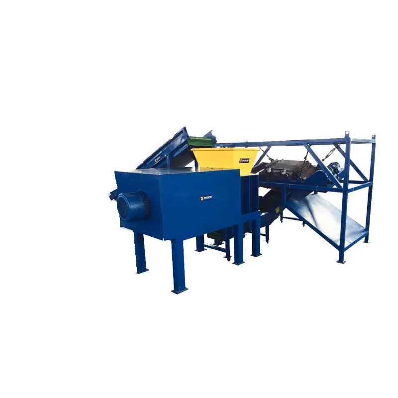 E-waste Shredder Separator / Copper Cable Granulator / AC Radiator Separation Plant for copper recycling
