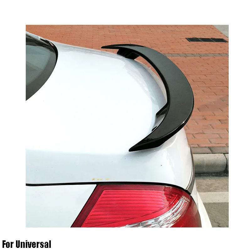 
ABS Primer Painted Back Rear Spoiler Lip Wing For universal car Rear Spoiler with light 
