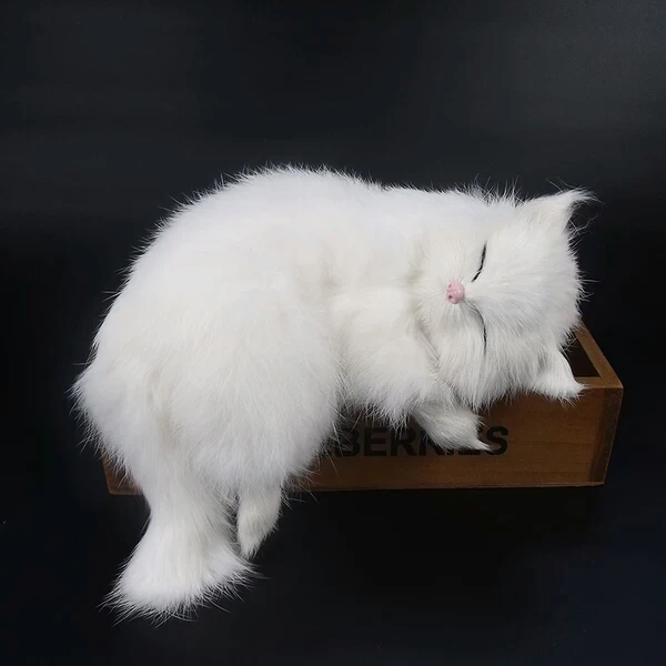 wholesale custom realistic sleeping soft plush breathing cat