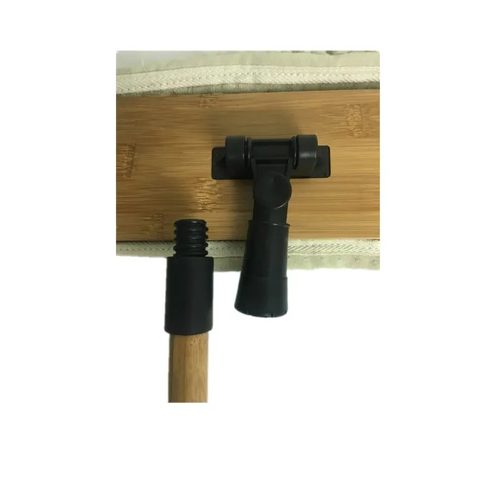 flat chenille mop with wood handle and pad