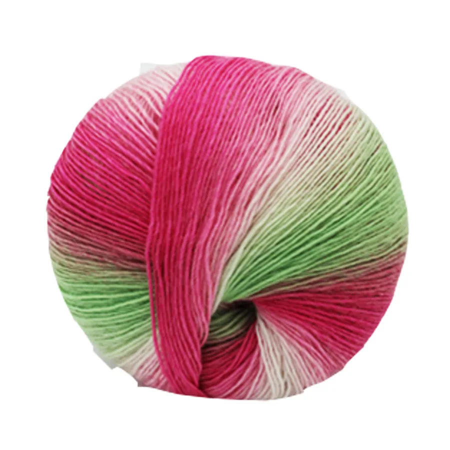 wholesale mohair yarn rainbow yarn colorful 100% wool yarn for baby hand knitting