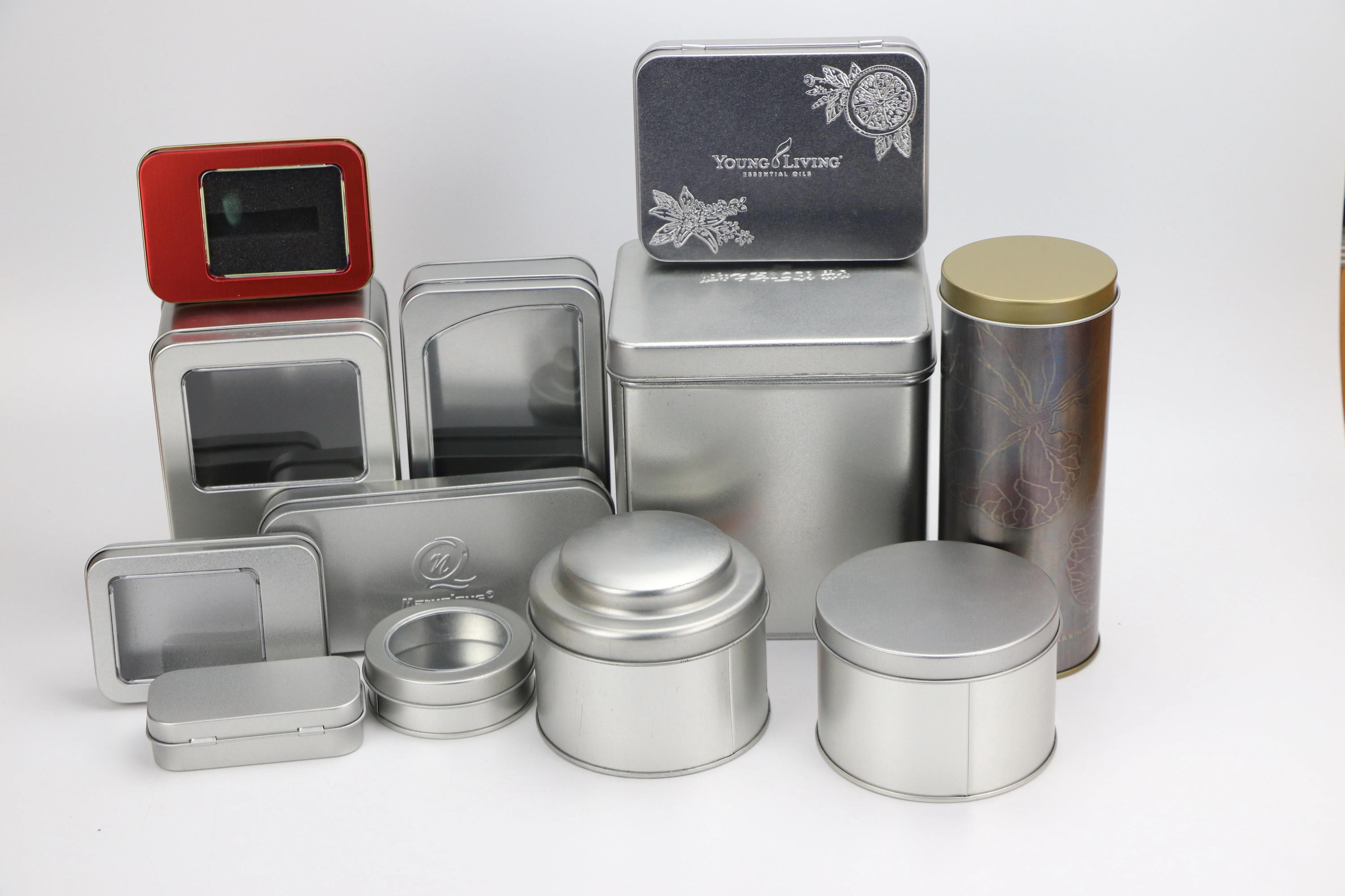 Manufacturers directly for silver tin cans empty tin box packaging