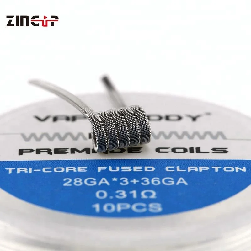 
High Quality Nichrome Heating Wire Four Core Fused Clapton Premade Coils 
