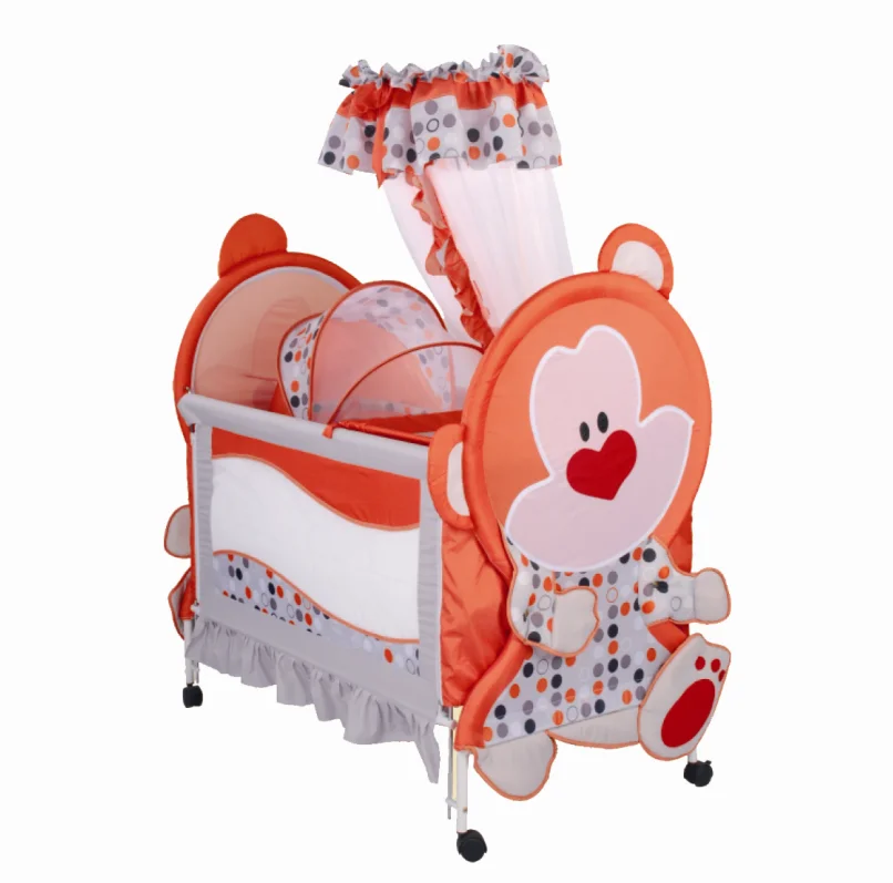 Высокое качество удобная складная детская дорожная кроватка кровать подвижная детская игровая площадка