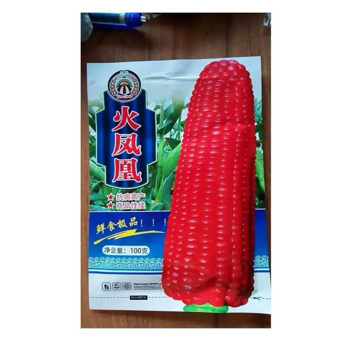 
2021 red Hybrid f1 sweet corn seeds for planting with good package from seeds reserach 500gram/bags 