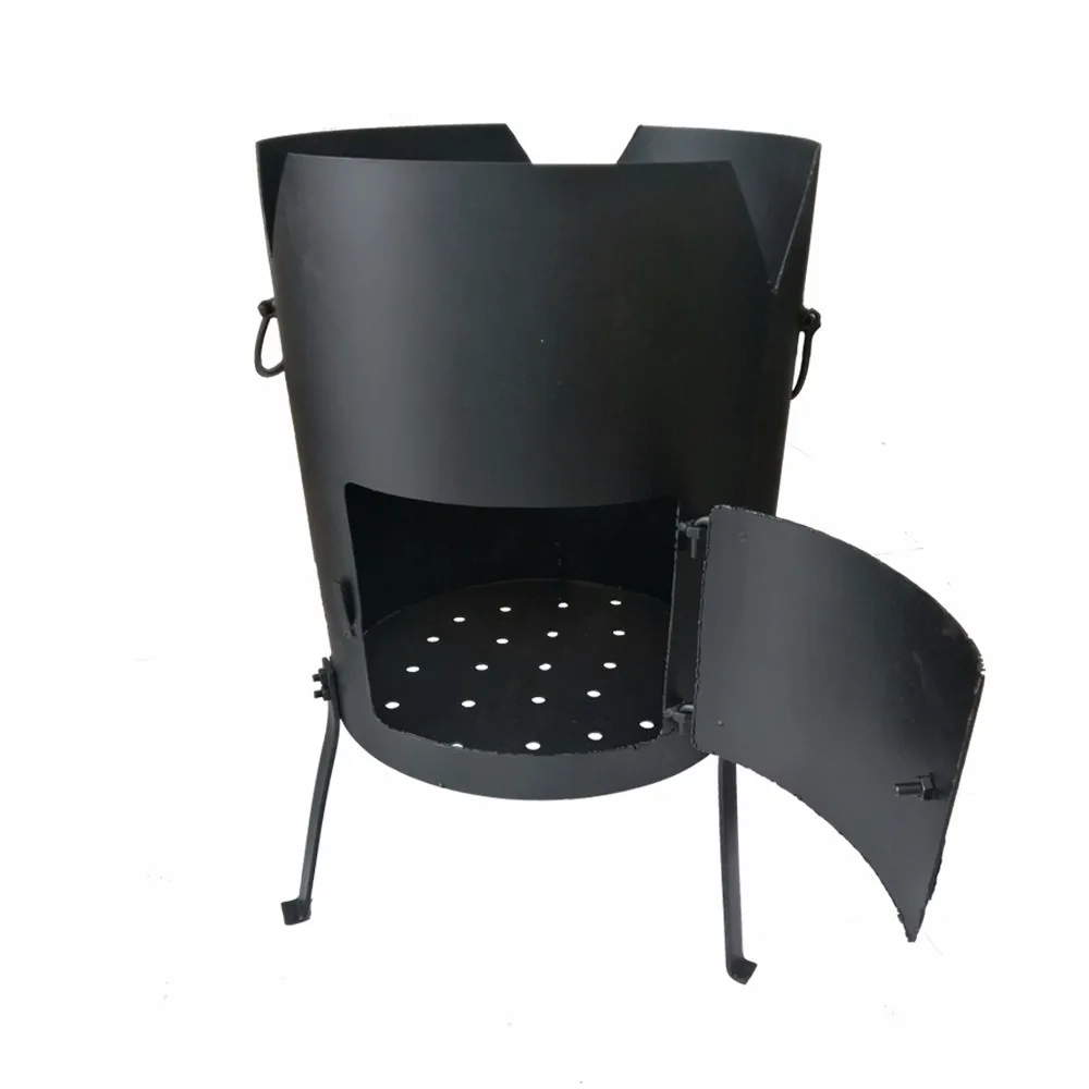 Pre-seasoned New Type 15L Asian Cast Iron Kazan Pot for Camping