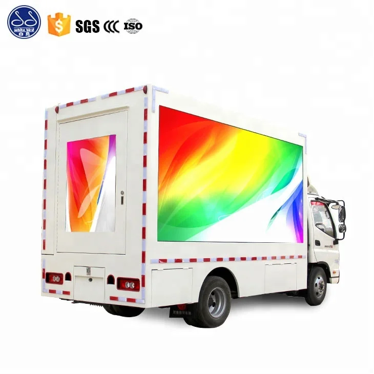 Digital Roadshow Vehicle Foton Small Size P4/P5/P6 LED Billboard Truck