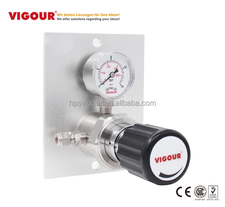 Factory price air argon low pressure gas pressure regulator with panel