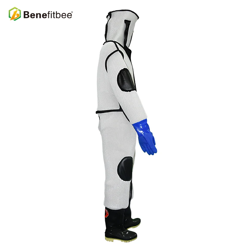 Breathable Bee Suit With Water Proof Gloves And Anti-Poison Glasses For Beekeeper