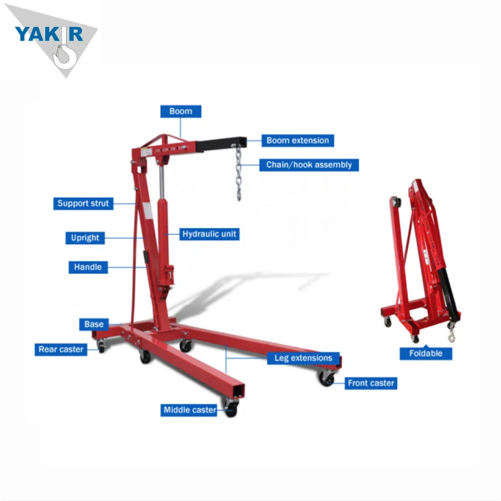 3 Ton Heavy Duty Engine Hoist Picker Shop Crane