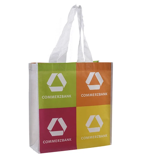 High quality easy carry foldable recycle rpet bag with Custom Logo Printing