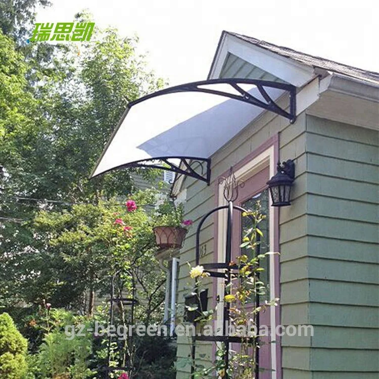
Guangzhou BEGREEN 100x600mm clear plastic awning, front door entrance canopy, window cover 