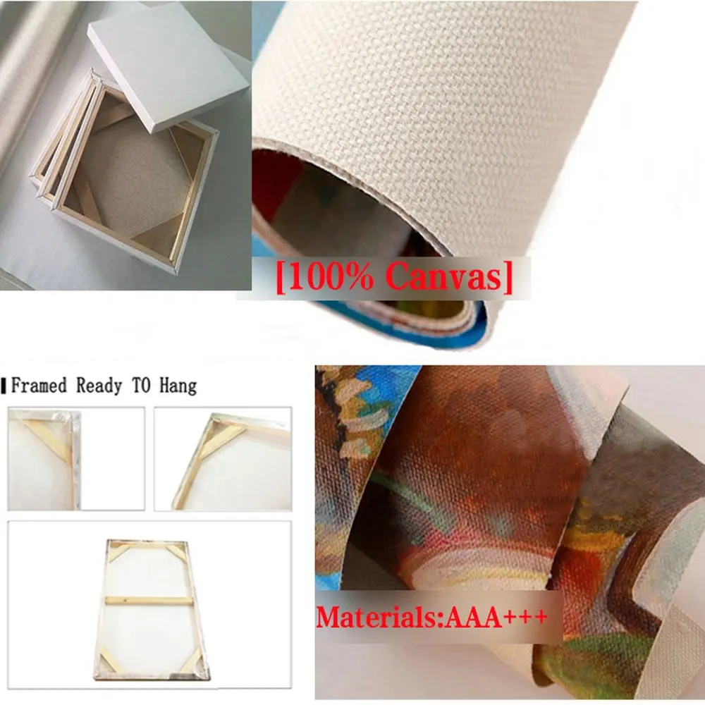 Customized Modern  horse animal painting  amazon5 Panel canvas pictures wall art